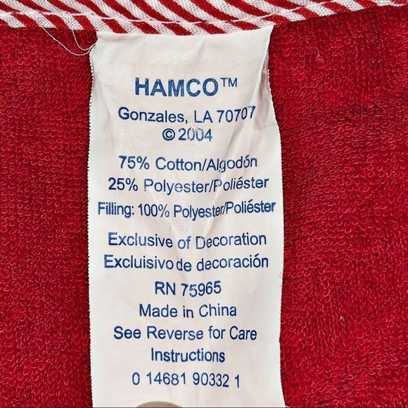 My First Christmas Red Reindeer bib by Hamco - Picture 4 of 4